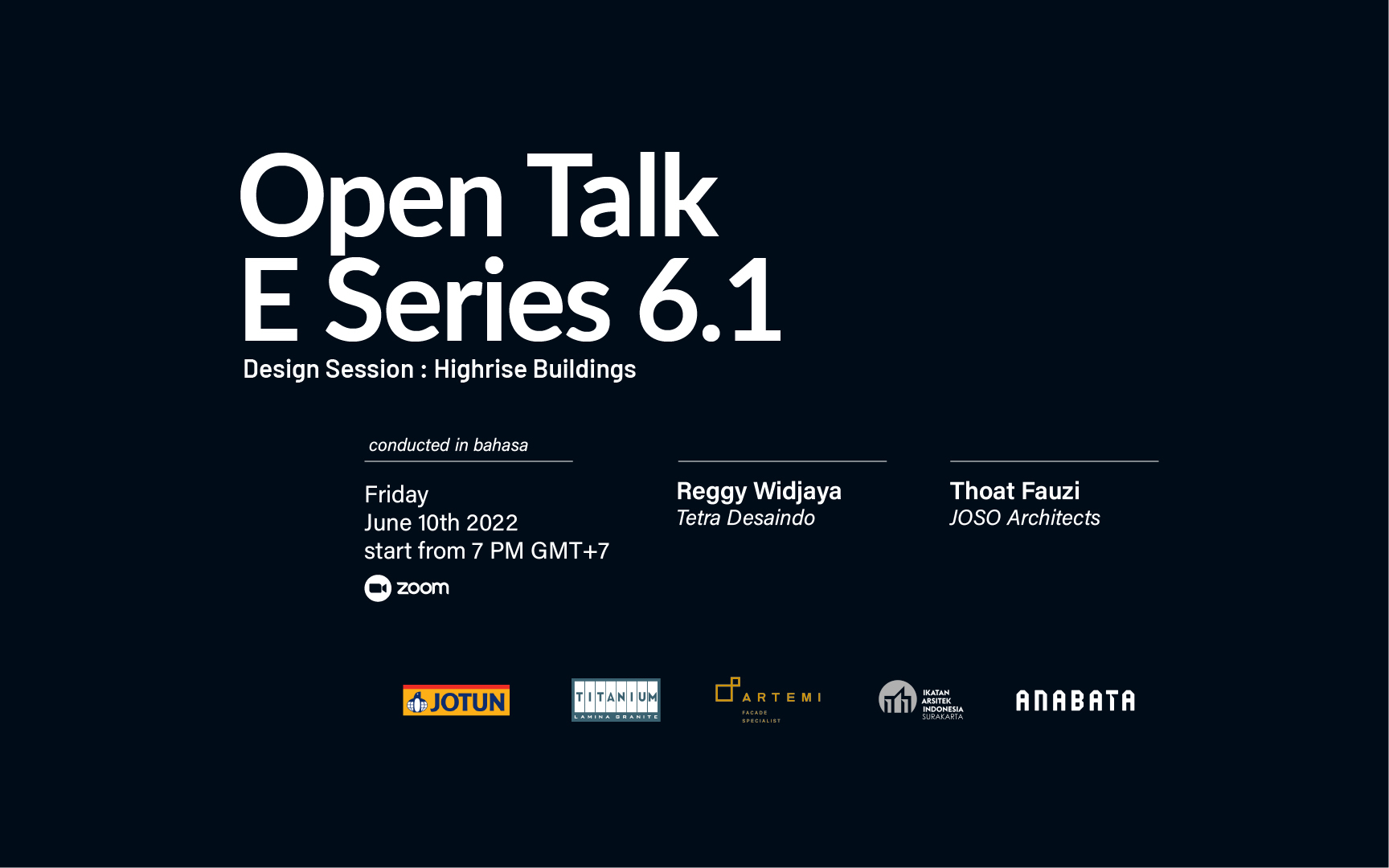 Open Talk E-Series 6.1 || Design Session: High-Rise Buildings